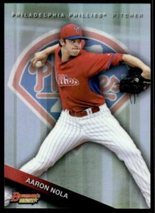 2015 Bowman's Best Refractor TP-33 Aaron Nola Phillies  Baseball Card