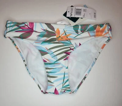 Roxy Juniors' Beach Classic Hipster Swim Bikini Bottom Multi Floral, Small - Image 1 of 4