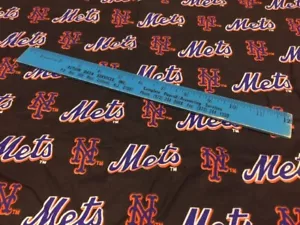 New York NY Mets MLB lizenzierter Vintage 2000 Stoff 24"x58" Baseball Material - Bild 1 von 2