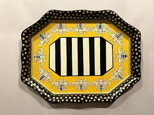 Mackenzie Childs QUEEN BEE Toleware Serving/Breakfast Hand Painted TRAY m25-my - Picture 1 of 6