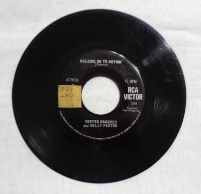 Porter Wagoner & Dolly Parton Holding On To Nothing 1968 RCA 3-S/2-S Pressing VG - Image 1 of 4