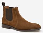JOHNSTON & MURPHY Men’s Meade Chelsea Dark Tan Suede Boots-15-8056 Size 12 M.