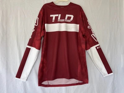 Camiseta deportiva Troy Lee Designs TLD para hombre bicicleta de sprint MTB Dyeno Borgoña mediana cierre Foto 1 de 4