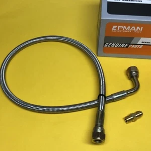 0.6 m 24" 4AN to 4AN Braided line for Turbo feed + oil or fuel pressure gauge - Bild 1 von 3