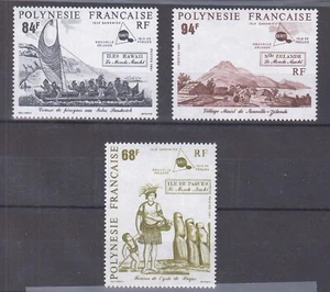 French Polynesia - 1991 - 19th Century Scenes, Sc 560 - 562, Unmounted, MNH - Picture 1 of 1