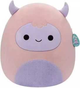Squishmallows Original 11-Inch Ronalda Pink and Purple Yeti Plush Toy Official - Picture 1 of 3