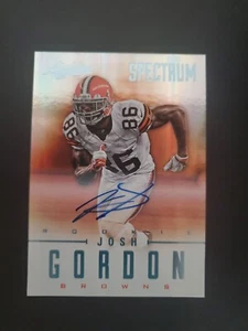 Josh Gordon 2012 Panini Absolute Spectrum Platinum Autograph Rookie #137 21/25 - Picture 1 of 8