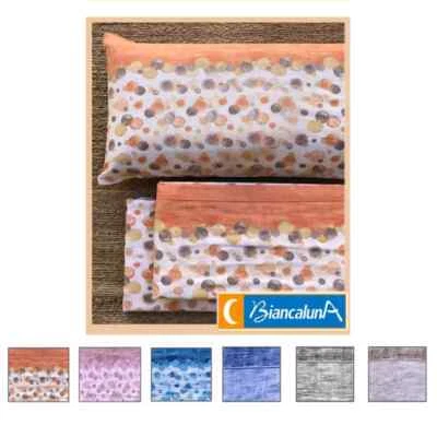 COMPLETO LENZUOLA IN FLANELLA BIANCALUNA OPERA 1 PIAZZA / 2 PIAZZE 100% COTONE - Immagine 1 di 2