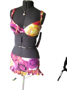 Jantzen Size 10/36D 2 Pieces Bikini Top and Skirtini Bottom Women Swimsuit  New - Picture 1 of 11