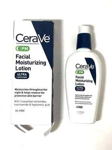 CeraVe PM Facial Moisturizing Lotion Ultra Lightweight Oil Free 3oz -damage Box - Picture 1 of 1