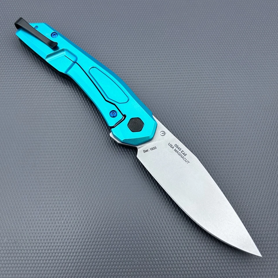 Zero Tolerance ZT0545 Flipper Folder Magnacut steel ZT 0545 - 3.25" B.Blast Teal - Image 1 of 1