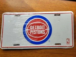 Detroit Pistons Basketball Team Logo NBA 12x6 Metal License Plate Tag Display - Picture 1 of 3