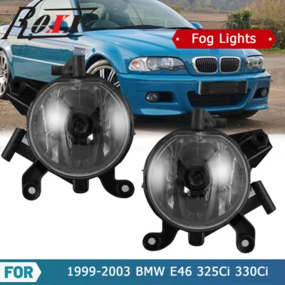 Par de luces antiniebla transparentes Len para BMW E46 325Ci 330Ci 1999-2003 parachoques luces de conducción Foto 1 de 4