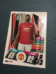 TOPPS MATCH ATTAX 2020-21 🏆 a PAUL POGBA 🔴🔴 MANCHESTER UTD - Picture 1 of 1