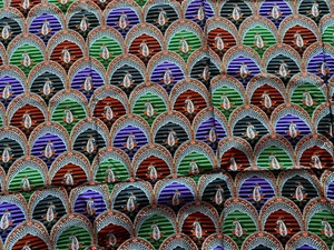 Kaffe Fassett, Liberty Paisley", Brighton Bell, 66x44 In. One &Three Quarter Yd. - Picture 1 of 2