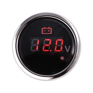 52mm Digital Voltmeter LED Volt Voltage Gauge For Caravan Car Boat Motorcycle - Picture 1 of 10