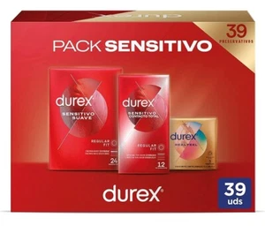 Durex Pack Preservativos Sensitivo Suave + Sensitivo Contacto Total + Real Feel - Imagen 1 de 8