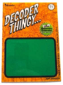 The Simpsons 10th Anniversary Decoder Trading Card  #T1 (Inkworks 2000)