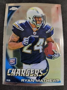 2010 Topps Chrome Ryan Mathews RC Card #c140 Chargers - Picture 1 of 2