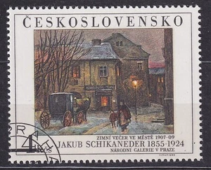 CZECHOSLOVAKIA 1989 SC#2767 USED 4K st,. Paintings in Natl. Galleries. - Imagen 1 de 1