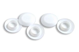 50 Hole Plugs 3/8" BPF Flush White - Picture 1 of 2