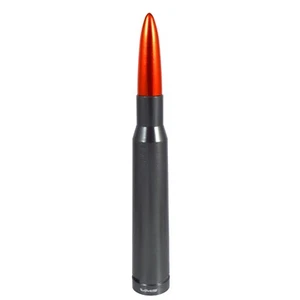 Antirrobo Gunmetal Naranja Punta 50 Caliber Bala Antena Para 07-19 GMC Chevy HD - Imagen 1 de 4