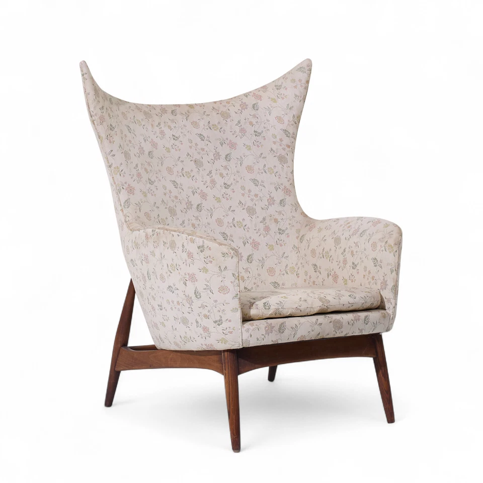 H.W. Silla ala danesa de nogal Klein para Bramin Møbler modelo 207/5 mediados de siglo Foto 1 de 4