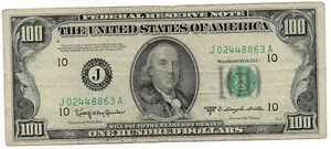 1950-D $100 FRN KANSAS CITY ~ VF ~ PRICED RIGHT! (INV#863) - Picture 1 of 2