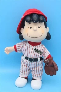 90s Peanuts Lucy Plush Doll Vintage Baseball Theme Snoopy Character Collectible - Picture 1 of 10