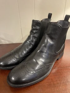 To Boot New York Adam Derrick Herren Chelsea Boot Schwarz Leder Budapester Gr. 13 - Bild 1 von 12