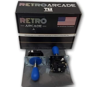 Joystick Arcade Mag-Stik commutabile manualmente 4-8 vie blu magneticamente centrato - Foto 1 di 2