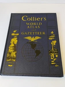Collier's World Atlas And Gazetteer 1941 Hardcover - Picture 1 of 6