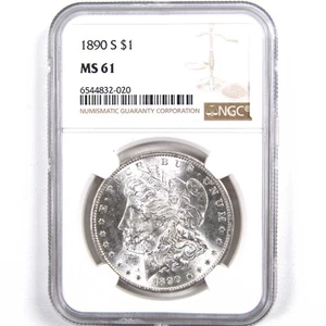 1890 S Morgan Dollar MS 61 NGC 90% Silver Uncirculated SKU:I3098 - Picture 1 of 4