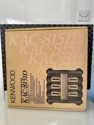 Kenwood KAC-8151D 1000W 2 Channel Mono Car Amplifier Subwoofer Amp Old School  - Image 1 of 4