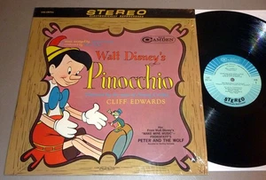 Walt Disney Pinocchio LP Story & Music - RCA Camden CAS1067 (1965) - Picture 1 of 1
