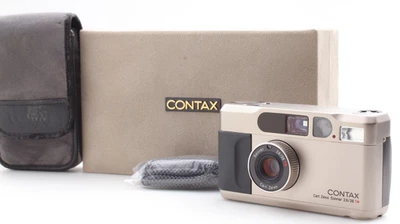▶️ [MINT in Case] Contax T2 Titan Silver Point & Shoot Film Camera From JAPAN - Image 1 of 4