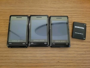 Job Lot 3 x Samsung Giorgio Armani SGH-P520 Mobile Phones - READ DESCRIPTION - Picture 1 of 18