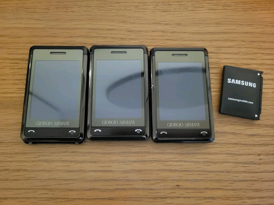 Job Lot 3 x Samsung Giorgio Armani SGH-P520 Mobile Phones - READ DESCRIPTION - Image 1 of 4