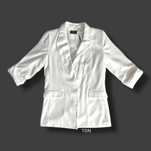 Chaqueta Blazer Tahari Mujer Invierno Blanca XS Precio de venta sugerido por el fabricante 88 USD Manga 3/4 Top Nueva con Etiquetas - Imagen 1 de 8