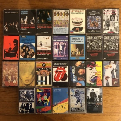 26X Rolling Stones Cassette Tape Bundle Joblot - Albums & Obscurities - FREE P&P - Image 1 of 4