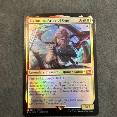 Lightning, Army of One - Foil - #0233 Final Fantasy MTG NM/M  - Image 1 of 4