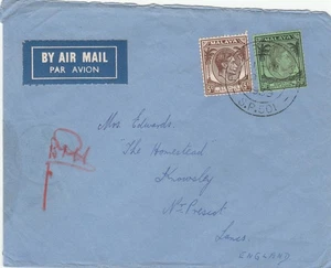 Singapore to UK FLEET POST OFFICE SP 501 GVI 50c 5c Naval Censor 1939 Post Free - Bild 1 von 1