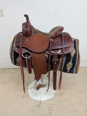 RC500-14.5 14 inch New Scott Thomas Western Ranch Cutting Saddle FQHB - Image 1 of 4