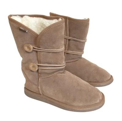 Botas de invierno EMU lana "Kate" gamuza tostada lana merino forro de piel de oveja talla 10 Foto 1 de 4