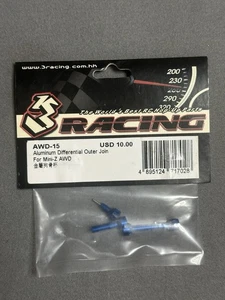 3 Racing AWD-15 Aluminum Differential Outer Join For Kyosho Mini-Z AWD - Picture 1 of 2