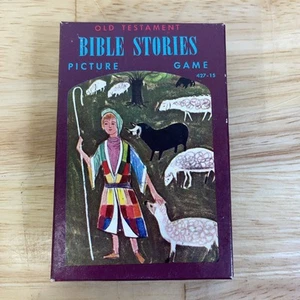 Vintage Old Testament Bible Stories Picture Card Game - Picture 1 of 14