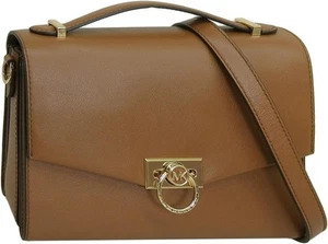 Michael Kors Hendrix Medium Leather Messenger Bag 30F0G1HM2L 230 Luggage - Picture 1 of 6