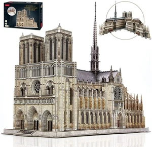 Wooden 3D Puzzle 1:250 DAME DE PARIS Building Model Kit DIY Craft Art Project - Picture 1 of 12