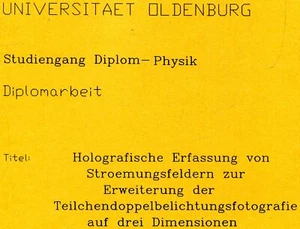Meinlschmidt, Kuhfahl - Diplomarbeit Holografische Erfassun #B2024911 - Bild 1 von 1