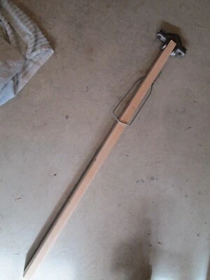 WINDMILL-PARTS.COM Windmill Pull-Out Lever, for 2" & 2.5" angle iron tower, Long Ash Wood, HD